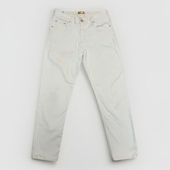 MOTHER Cropped Jean Size 25 The Dropout White/Whipping The Cream Cropped Stretch - Picture 2 of 16
